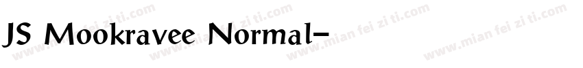 JS Mookravee Normal字体转换